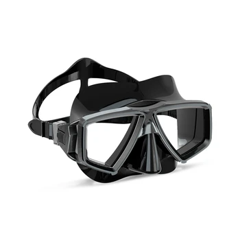 1 бр. Безплатни очила за гмуркане Силиконови очила за плуване за възрастни Защита на носа Защита на очите Спортни стоки на открито Черно