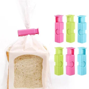10pcs Проста удобна храна запечатана чанта Клип за многократна употреба Разнообразие от хранителни чипове Опаковка Запечатване Clip Начало Кухня Съхранение