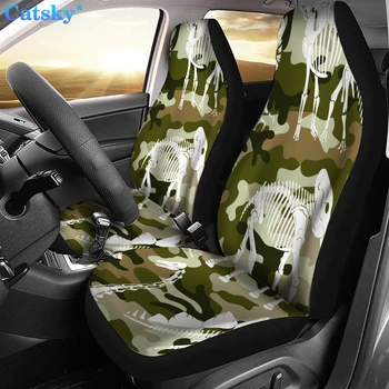 3D камуфлажен печат Универсални калъфи за столчета за кола Стайлинг на автомобили Авто седалка Cover Car Full Seat Cover Protector Интериорни аксесоари