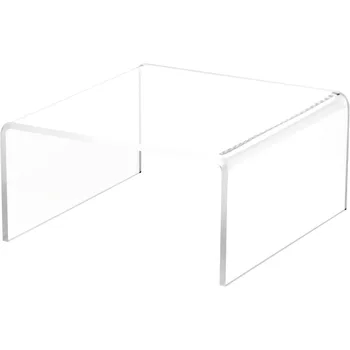 Clear Acrylic Short Square Display Riser, Support Custom,3