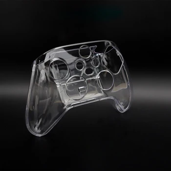 Clear Crystal Защитно покритие Shell за Xbox Серия X XSX Контролер за игрови конзоли Защитен калъф за кожа Прозрачен