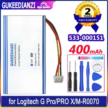 GUKEEDIANZI батерия 533-000151 533000151 400mAh за Logitech G Pro Wireless/X Superlight M-R0070 MR0070 Batteria