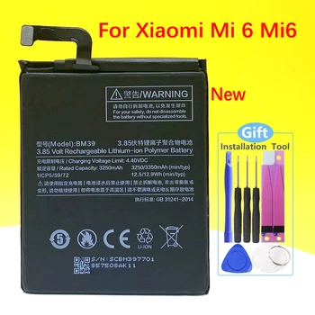 NEW BM39 батерия за Xiaomi Mi 6 Mi6 подмяна смартфон / смарт мобилен телефон