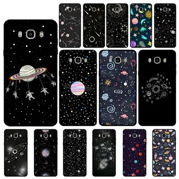 Outer Space Planet Stars Лунен калъф за телефон за Samsung J 7 плюс 7core J7 neo J6 плюс премиер J6 J4 J5 мобилен капак