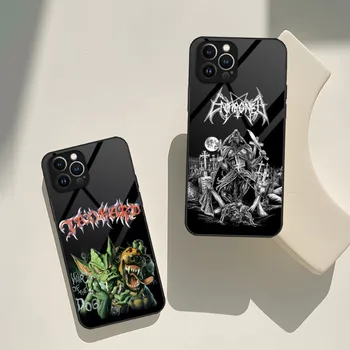Pentagram 666 демоничен сатанински калъф за телефон за IPhone 14 Pro 11 13 12 Mini X XS XR Max 6 8 7 Plus SE 2020 2022 Glass Cove