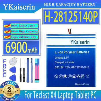 YKaiserin 6900mAh Резервна батерия H-28125140P H28125140P За Teclast X4 лаптоп таблет PC батерия 7 тел щепсел батерии