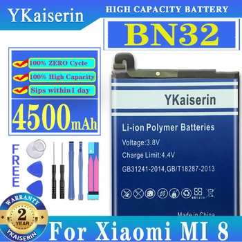 YKaiserin BN32 BM3E Резервна батерия за Xiaomi MI 8 Mi8 /mi 8 Mi8 M8 батерия с голям капацитет + Track Code