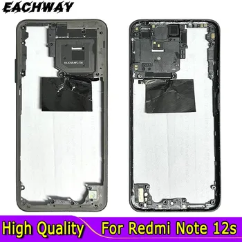 Високо качество за Redmi Note 12S Средна рамка телефон жилища център случай 2303CRA44A 23030RAC7Y средна рамка рамка рамка с бутон