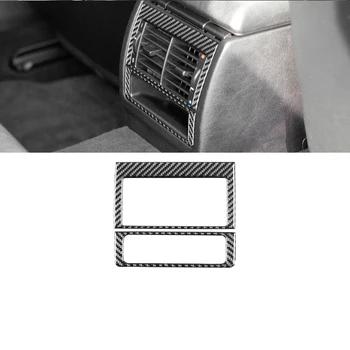 За BMW от 1998 до 2003 г. 5 Серия E39 Декоративна лента от въглеродни влакна Задна рамка за въздушен отдушник Декоративен стикер Интериор