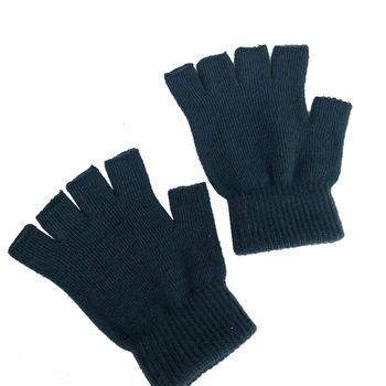 Зимни половин пръст ръкавици без пръсти унисекс на открито ръкавици къси топли ръкавици жени мъже вълна плетени ръкавици еластични _MZL-143594060_