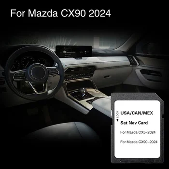 Използвайте SD карта за Mazda CX 90 2024 Надстройка на автомобила GPS карта на автомобила SD карта с памет Сменяема Cid USA CAN MX