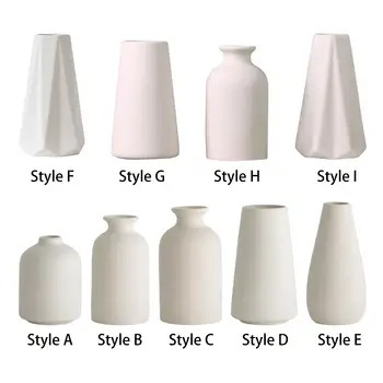 Керамична ваза за цветя Скандинавски стил керамична ваза орнамент цвете контейнер декоративна ваза за маса Селска къща бюро спалня сватба