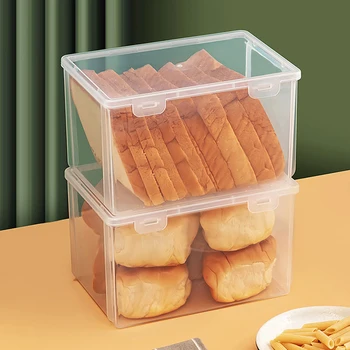  Контейнер за хляб Кутия за съхранение Дозатор Keeperloaf Case Тост торта контейнери Holderairtight СК за хладилник кухня