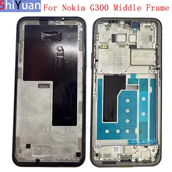 Корпус Средна рамка LCD панел плоча за Nokia G300 телефон метални LCD рамка резервни части