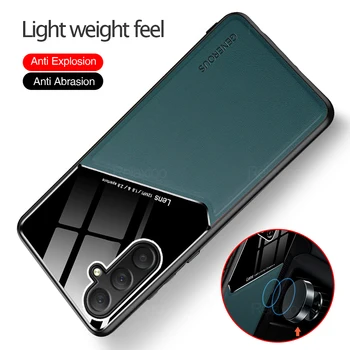 Луксозен кожен текстурен калъф за телефон за Samsung Galaxy A05s A05 A15 Case sumsung sansin s50A A 05s 05 15 AntiDrop защитна обвивка