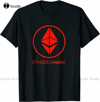 Нов Ethereummax Token Crypto Ethereum Max Emax Cryptocurrency тениска Памучна тениска Tee Персонализирана подарък Tee Tee Улично облекло