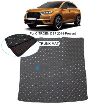 Персонализирана основна подложка за багажника на автомобила за CITROEN DS7 2018-2025 Водоустойчив анти надраскване Неплъзгащ се защитен капак Вътрешен автоматичен аксесоар