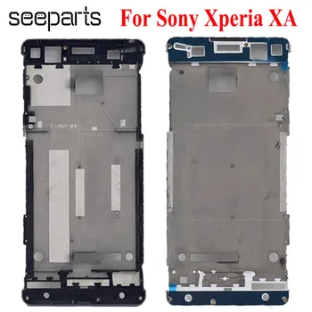 Пълен нов корпус за рамка на средната предна рамка за Sony Xperia XA F3111 F3112 F3115 предна рамка за части за ремонт на рамки на Sony XA Middel