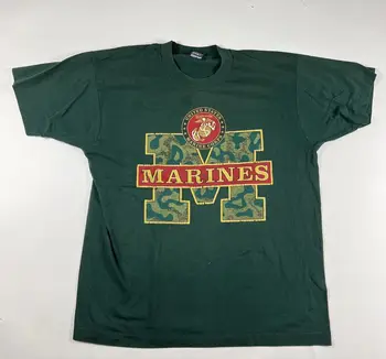 Реколта морски пехотинци риза XL Морската пехота на САЩ дълги ръкави