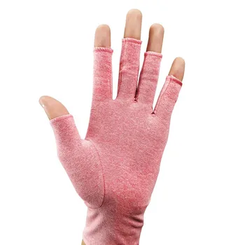 Ръкавици за компресия на артрит облекчават симптомите на артрит Половин пръст Лек дишащ термичен (артрит) Поддръжка на китката