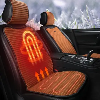 Универсален зимен електрически отопляем капак на седалката 12v 24v отопляем капак на столчето за кола 3 регулируеми температури бърз нагревател за столче за кола