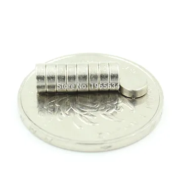 10000pcs Неодим N35 Dia5mm X 1.5mm Силни магнити Малък диск NdFeB Редки Земята за занаяти Модели Хладилник Залепване 5x1.5mm