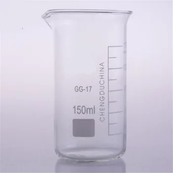 150mL Стъклена чаша висока форма Нова химическа лаборатория Стъклени изделия