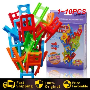 1~10PCS Семейна настолна игра Деца Образователна играчка баланс подреждане столове стол стол GameChair маймуна сделка