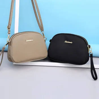2021 дамска чанта за рамо: модерна, проста чанта за телефон от оксфордско платно, стилно кръстосано тяло, малка чанта.