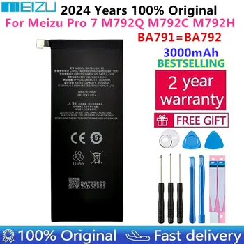 2024 100% нов оригинален 3000mAh BA791 BA792 резервни батерии за Meizu Pro 7 Pro7 M792Q M792C M792H телефонна батерия Bateria