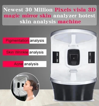 2024 НОВ DLS-VISA 7 Усъвършенстван магически огледален анализатор на кожата Скенер за кожа Лице UV RGB PL машина за анализ Салон