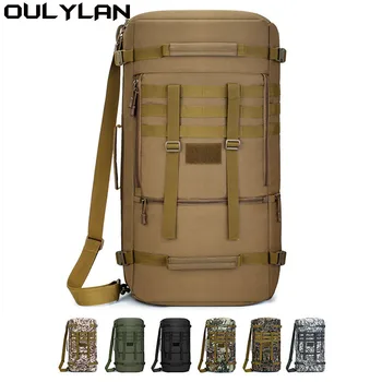 65L Военна тактическа раница Мъжка чанта за багаж за пътуване на открито Спорт Лов Molle Camping Раници Мъжки големи чанти за рамо