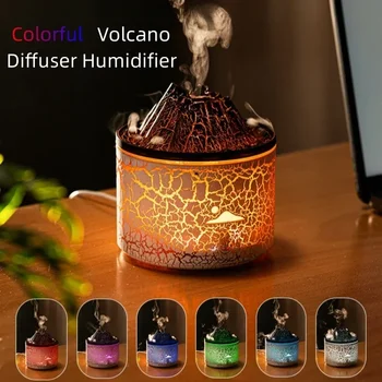 7 цвята вулканични овлажнители за въздух USB щепсел ароматен дифузьор Ароматерапевтични дифузори Есенциален аромат за декорация на домашна стая