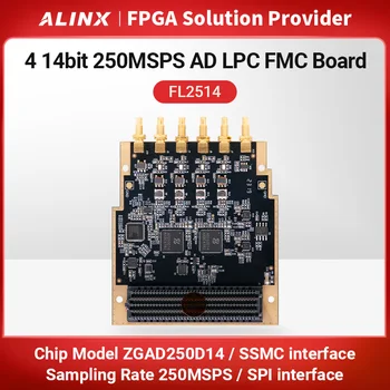 Alinx 4-канален 12bit 250MSPS AD вход аналогово-цифров LPC FMC платка FL2514