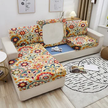Boho диван седалка възглавница покритие за хол мандала диван покритие еластичен диван седалка slipcover мебели протектор 1/2/3/4 седящ