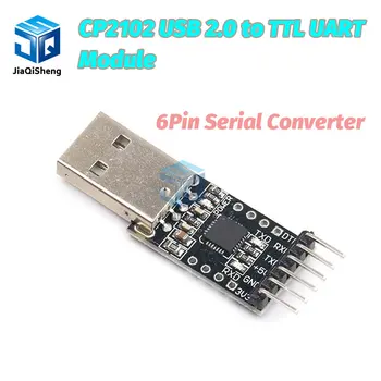 CP2102 USB 2.0 към TTL UART модул 6Pin сериен конвертор STC Замяна FT232 адаптер модул 3.3V / 5V мощност