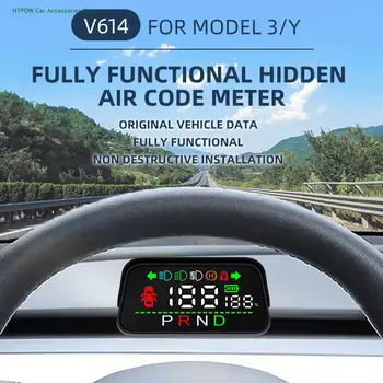 Car Head-up дисплей HUD табло за Tesla Модел 3 Y скоростомер многофункционален скоростен предавка кормилно управление интелигентен дисплей