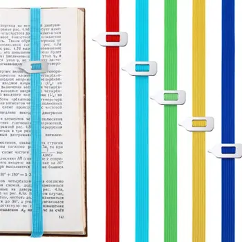 Creative гъвкава превръзка Bookmark Прибиращ се клип за книга Фиксиране на въже Метален показалец Четене на отметки Учебни канцеларски материали
