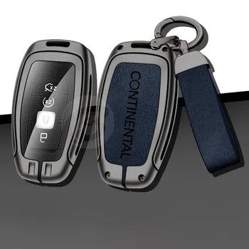 Fashion Car Key Case Full Cover for Lincoln Continental Персонализирано лого Ключодържател протектор Ключодържател Интериорни аксесоари без ключ