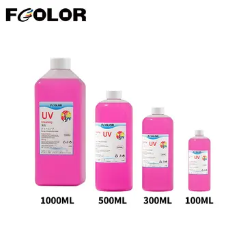 Fcolor 300ml UV разтвор за почистване на мастило за Epson XP600 L800 L805 1390 UV DTF принтер Почистваща течност UV печатаща глава Почистваща течност