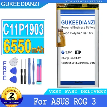 GUKEEDIANZI Резервна батерия, C11P1903 за ASUS, Rog Телефон 3, ROG3, ROG 3, Телефон3, , 6550mAh, Нов