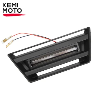 KEMIMOTO Черен преден централен обтекател с акцентна светлина ABS LED водоустойчив щепсел & Play 1PC за Can-Am Spyder RT 2020-2023
