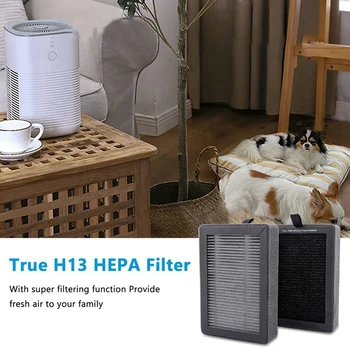 LV-H128 Резервен филтър, съвместим за пречиствател на въздуха LEVOIT LV-H128, LV-H128 H13 True HEPA Replacement Filter 4 Pack