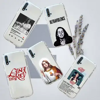 Lana Del Rey Singer Kraft Phone Case Прозрачен за Huawei чест P mate Y 30 40 20 50 8 70 10 9 a i x c pro lite prime smart