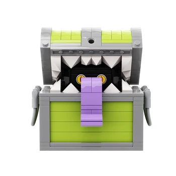 MOC Японски мимически сандък Yaranzos чудовище градивен блок набор Окончателно съкровище подземия пират кутия модел тухла играчки деца подарък
