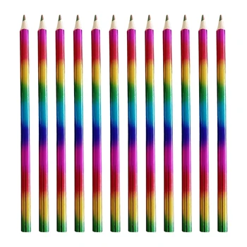 Multiple Colors Pencils Wood Цветни моливи 4 в 1 Цвят Rainbow моливи Многоцветни моливи Комплект за рисуване Оцветяване