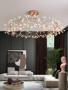 Nordic полилей модерен луксозен хол кухня светулка доведе таван висулка лампа вътрешен творчески детска стая пръстен светлини
