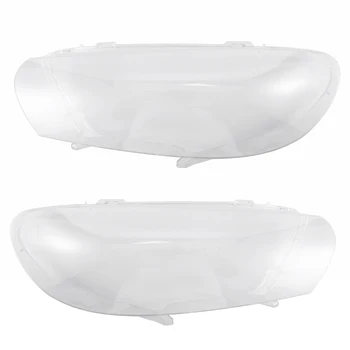 Pair(Left+Right)for Scirocco 2008-2014 Кола фарове обектив капак замяна прозрачен абажур стъкло черупка