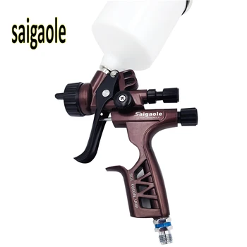 Saigaole Пистолет за пръскане Автомобилна боя за горно покритие Въздушен компресор Висока пулверизация Оцветяване на мебели Боядисване на кораби Пневматични инструменти