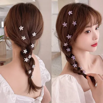 Trend сладък детски цвете коса катарама женски лято страна щипка за коса прическа корейски инс онлайн знаменитост фиба